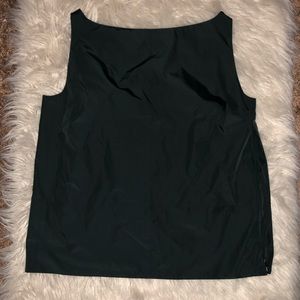 COS dark green tank top